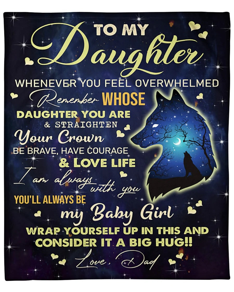 Special Gift For Your Daughter Blanket - From Dad