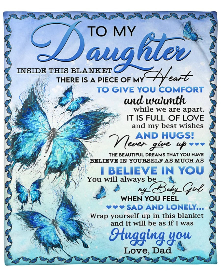 Special Gift For Your Daughter Blanket - From Dad