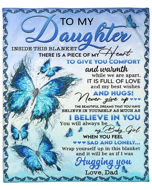 Special Gift For Your Daughter Blanket - From Dad