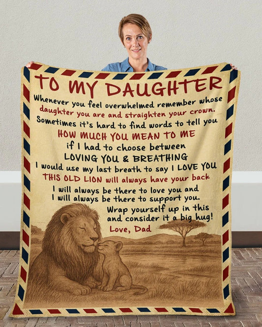 Special Gift For Your Daughter Blanket - From Dad