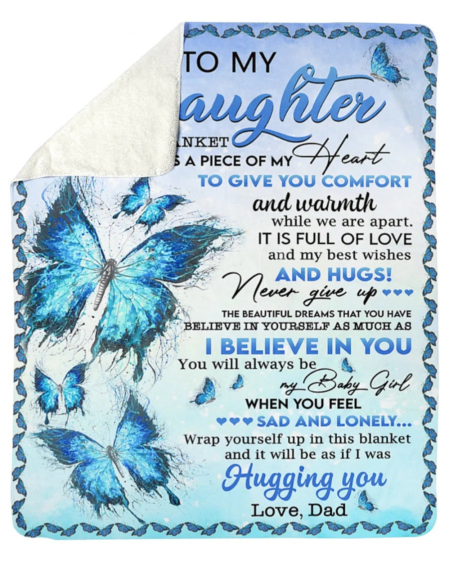 Special Gift For Your Daughter Blanket - From Dad