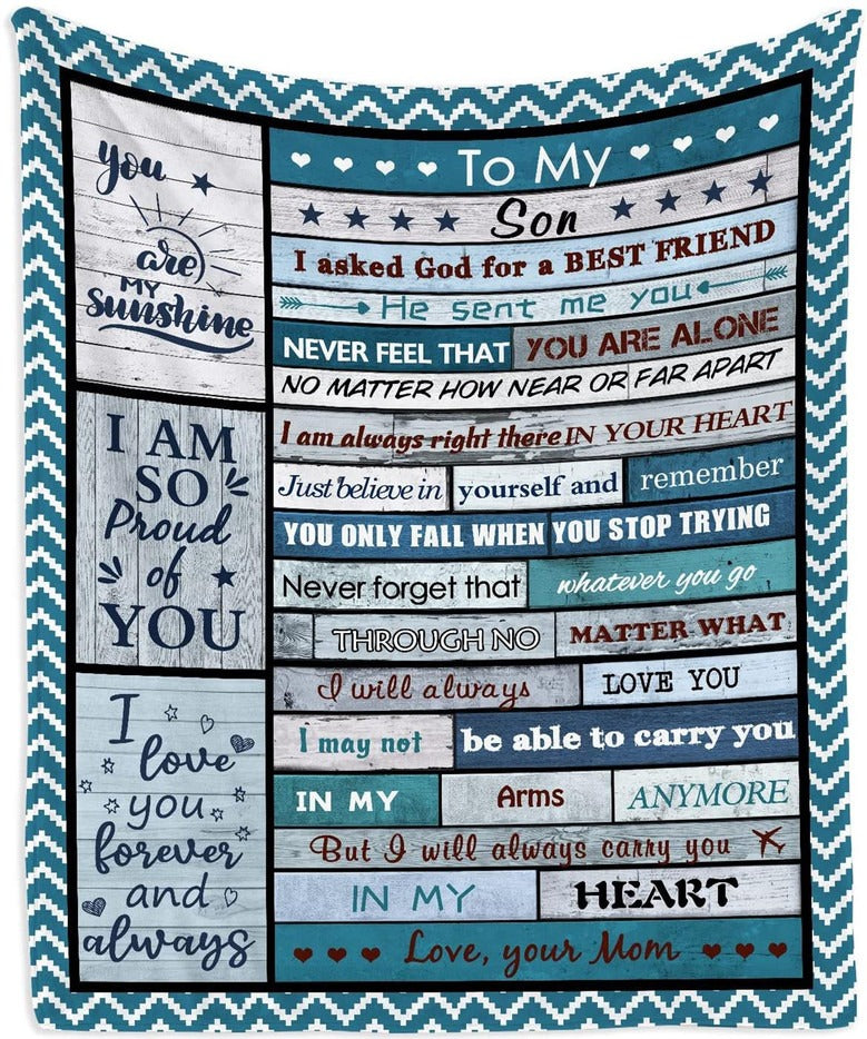 Special Gift For Your Son Blanket - From Mom