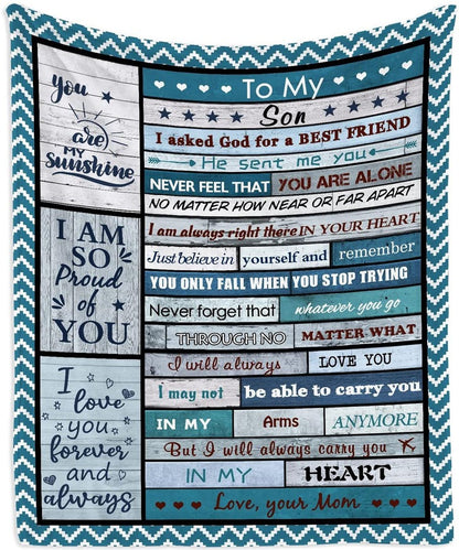 Special Gift For Your Son Blanket - From Mom