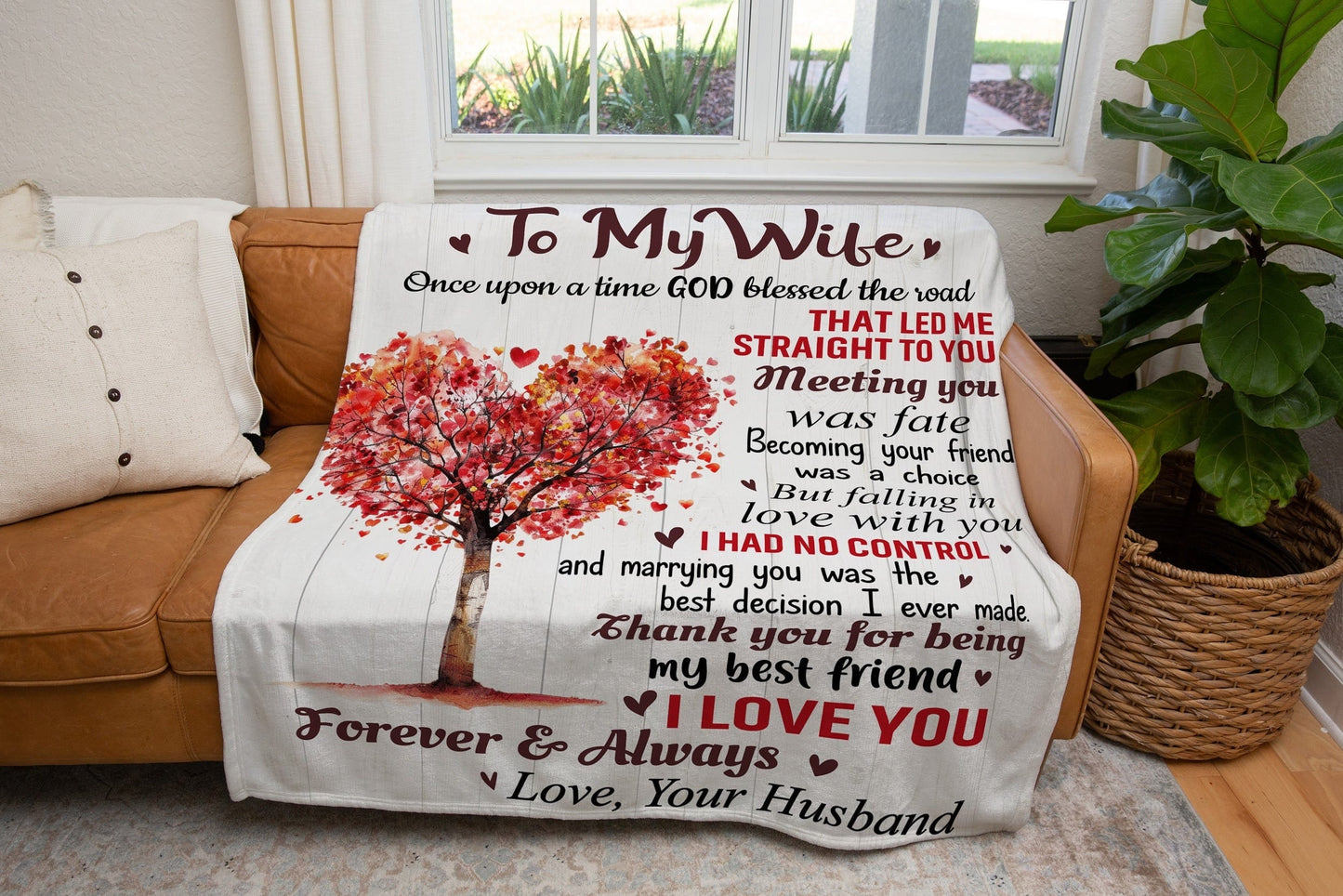 Special Gift For Your Wife Blanket "Meeting You Was Fate" - From Husband