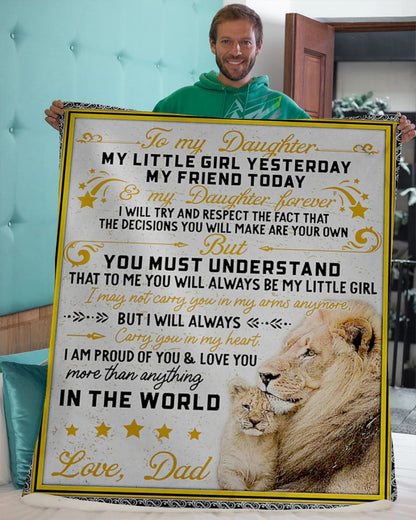 Special Gift For Your Daughter Blanket - From Dad