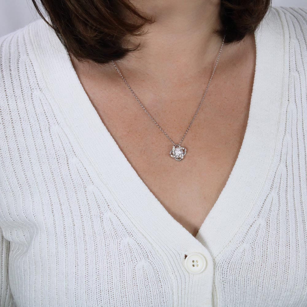 TO MY WIFE FROM HUSBAND - Premium Love Knot Necklace