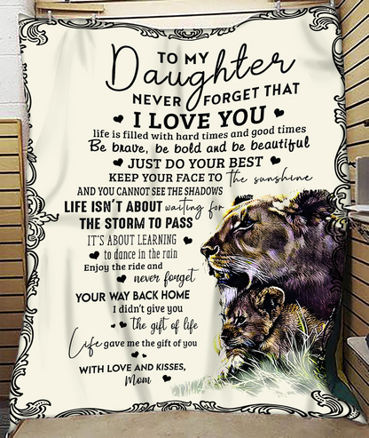 Special Gift For Your Daughter Blanket - From Mom