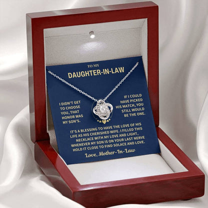 TO MY DAUGHTER FROM MOM - Premium Love Knot Necklace