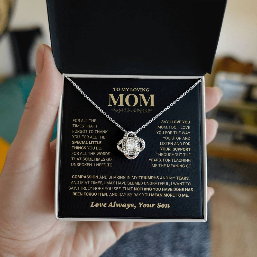 TO MY DAUGHTER FROM DAD - Premium Love Knot Necklace