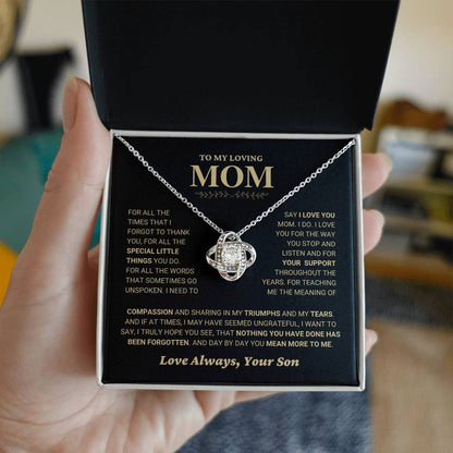 TO MY DAUGHTER FROM DAD - Premium Love Knot Necklace