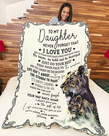 Special Gift For Your Daughter Blanket - From Mom
