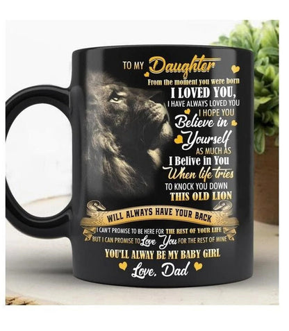 TO DAUGHTER LION MUG - GIFT FROM DAD - TIEN00