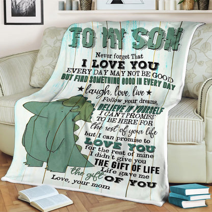 Special Gift For Your Son Blanket - From Mom