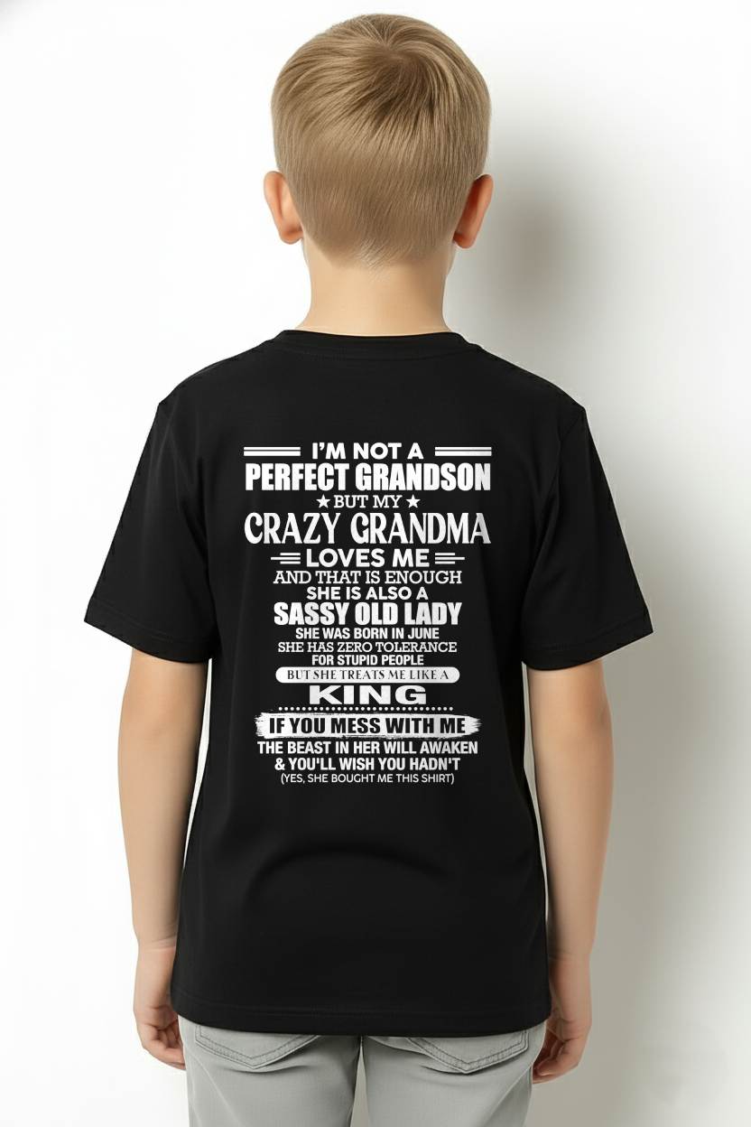 JUNE - I AM NOT A PERFECT GRANDSON - GIFT FROM GRANDMA -NIKI06 - (SKU2607-191-06)