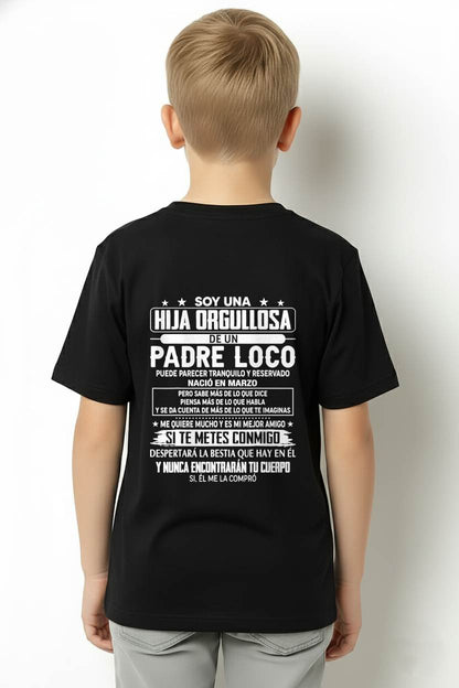 MARCH- Proud Daughter Of A Crazy Dad Spanish Shirt – Funny Father Daughter Gift - NIKI03 (SKU2605-85-03)