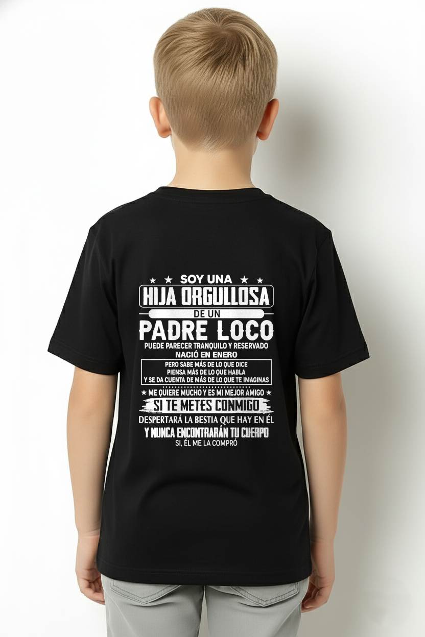 January- Proud Daughter Of A Crazy Dad Spanish Shirt – Funny Father Daughter Gift - NIKI01 (SKU2605-85-01)