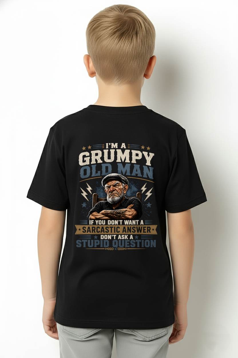 I'M A GRUMPY OLD MAN - T SHIRT- GIFT FOR MEN -NIKI (SKU2607-336)