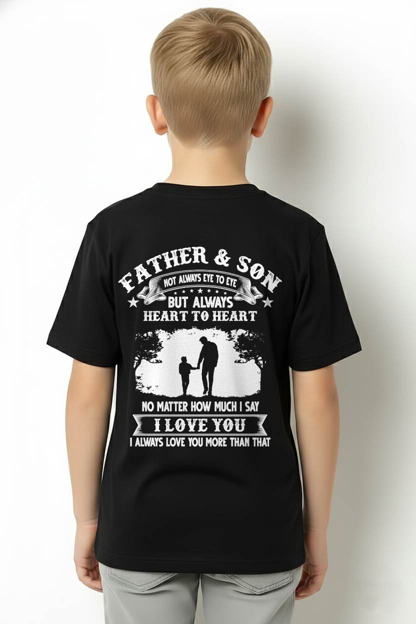 FATHER & SON - T SHIRT- GIFT FROM DAD -NIKI00 (SKU2606-130)