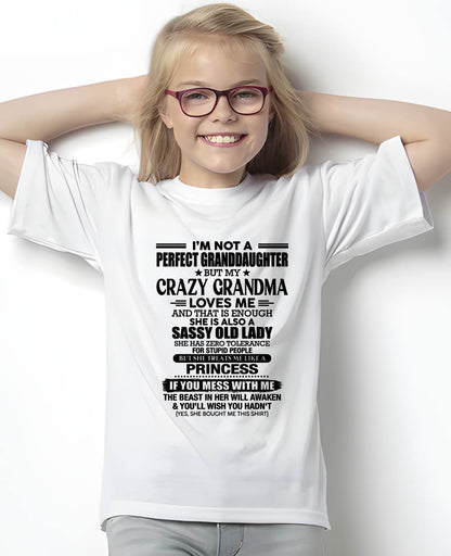 I AM NOT A PERFECT GRANDDAUGHTER  - GIFT FROM GRANDMA -NIKI00 - (SKU2607-189-00)
