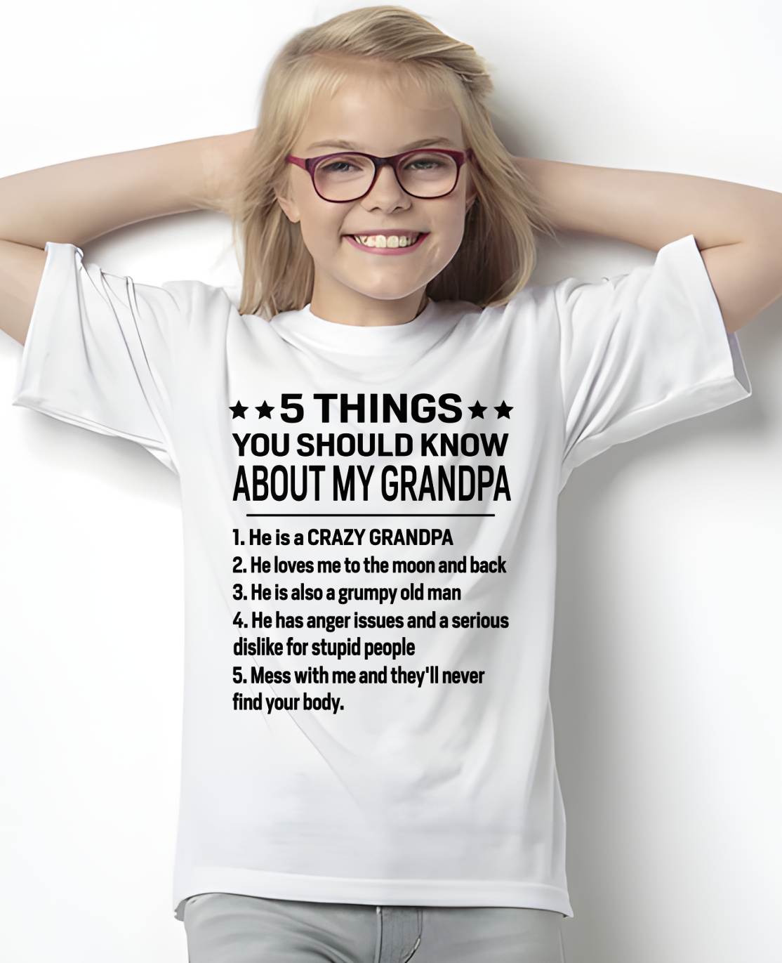 FIVE THINGS YOU SHOULD KNOW ABOUT MY GRANDPA - GIFT FROM GRANDPA - NIKI00 (SKU2603-134-00)
