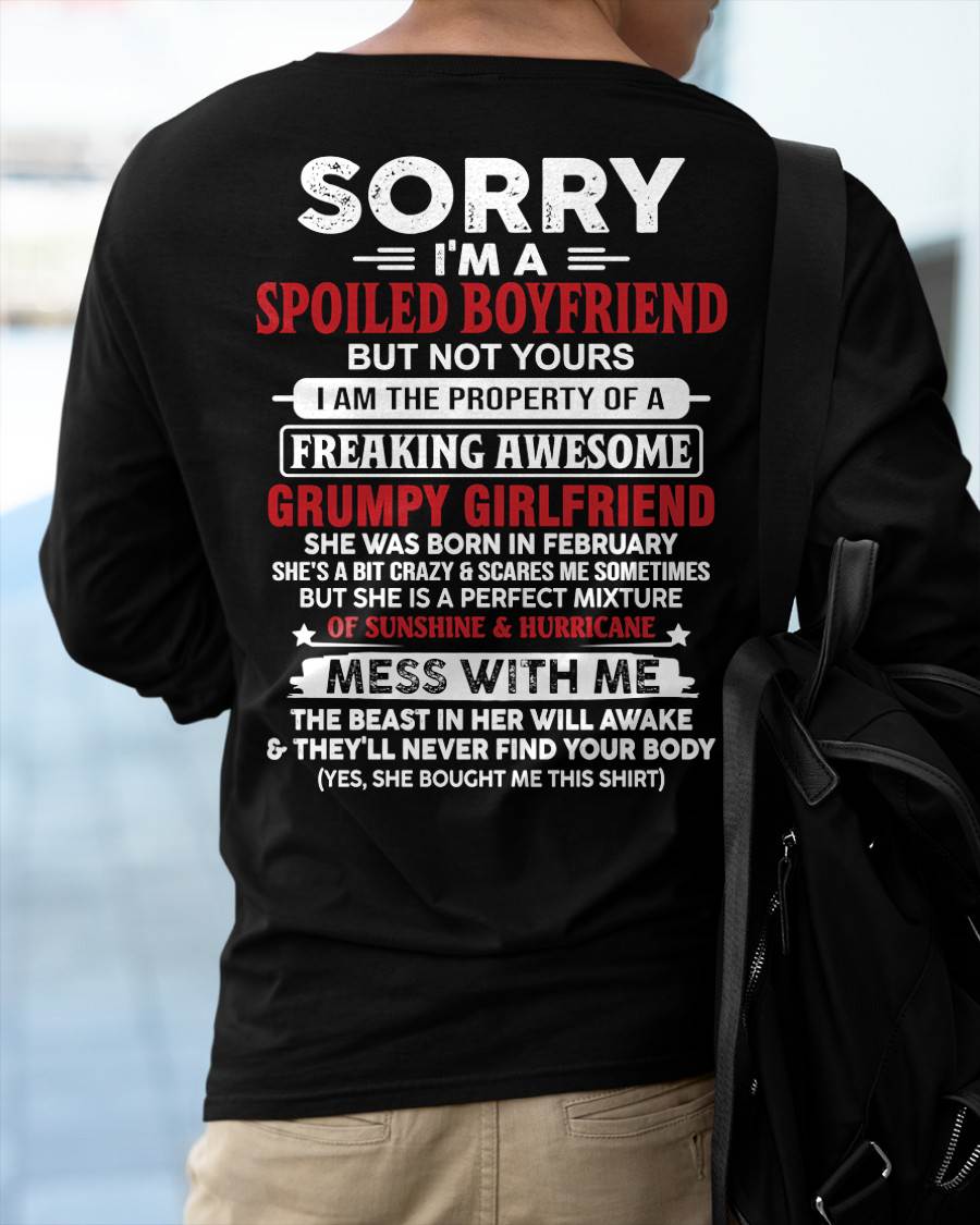February - Spoiled Boyfriend - Perfect Gift From Girlfriend - KATE02 (SKU11-18-02)