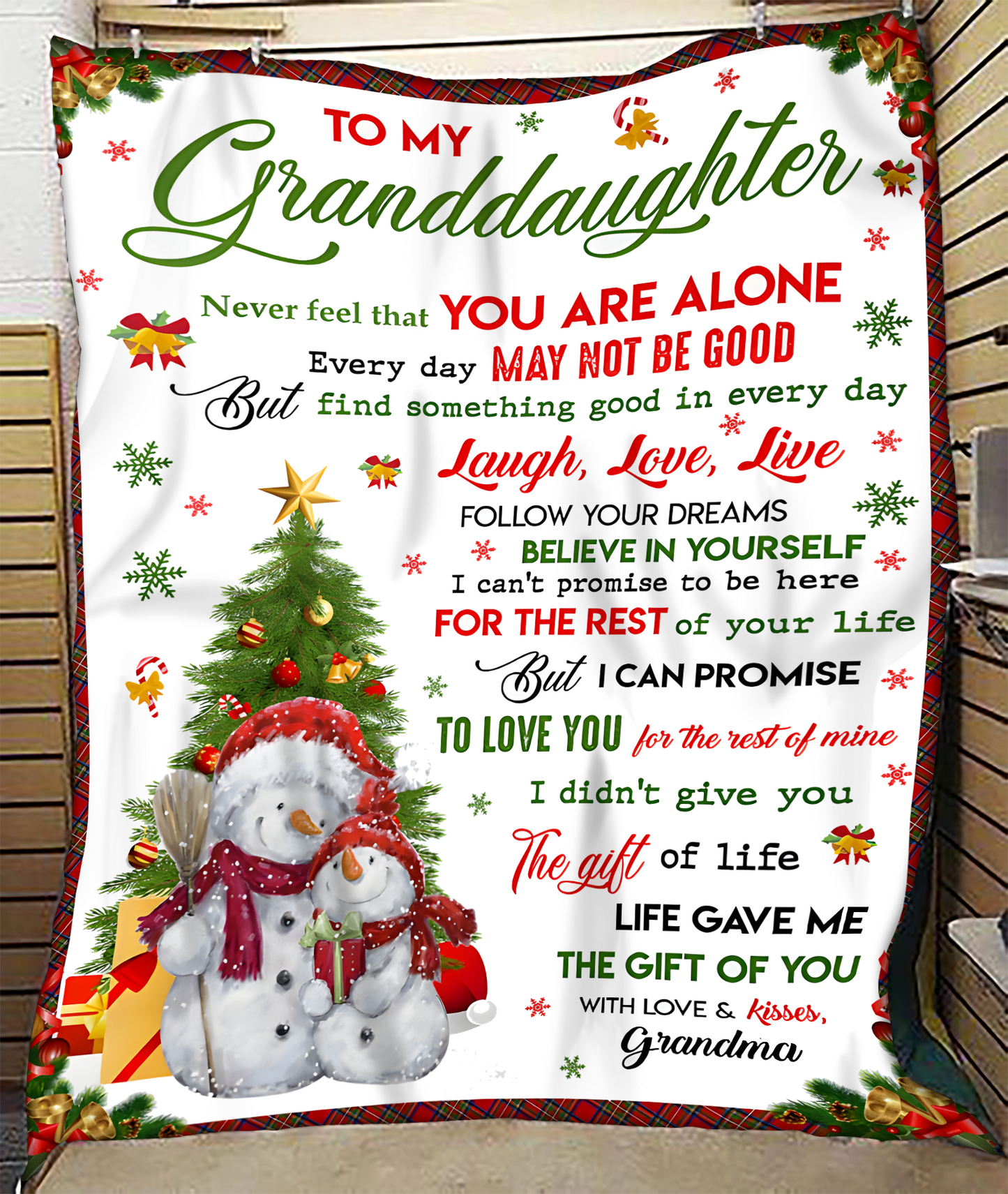 BLANKET FOR GRANDDAUGHTER FROM GRANDMA – XMAS GIFT (SKUB-CHRISTMAS2)