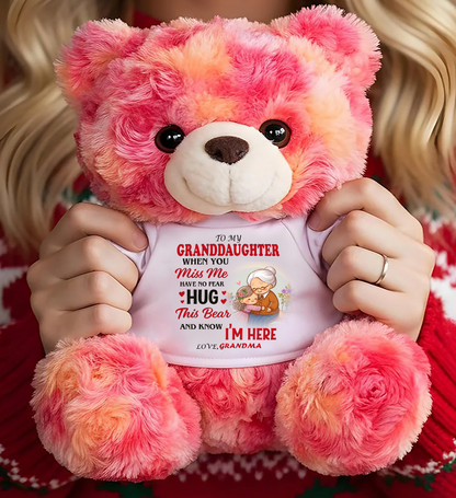 TO MY GRANDDAUGHTER - TEDDY BEAR, A BIG HUG FROM GRANDMA - KATE00