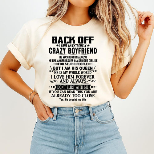 August - Back Off I Have An Extremely Crazy Boyfriend - KATE08 (SKUT-BACKOFF-08)