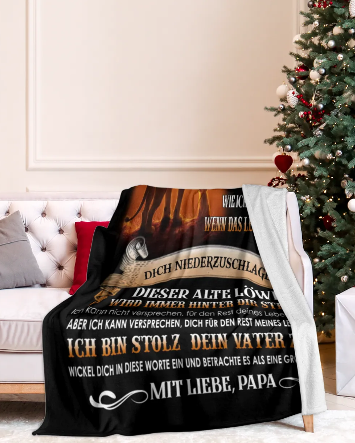 Besonderes Geschenk für deinen Tochter – Decke von Papa