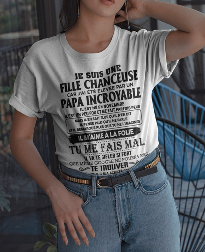 Cadeau d’anniversaire de papa pour sa fille  |   T-shirt - KATE00 / fr00