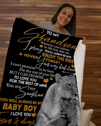 Special Gift For Your Grandson Blanket - From Grandma (SKUB07-185)