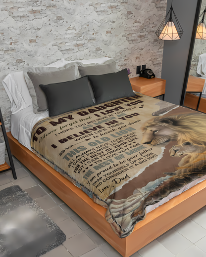 Special Gift For Your Daughter Blanket - From Dad