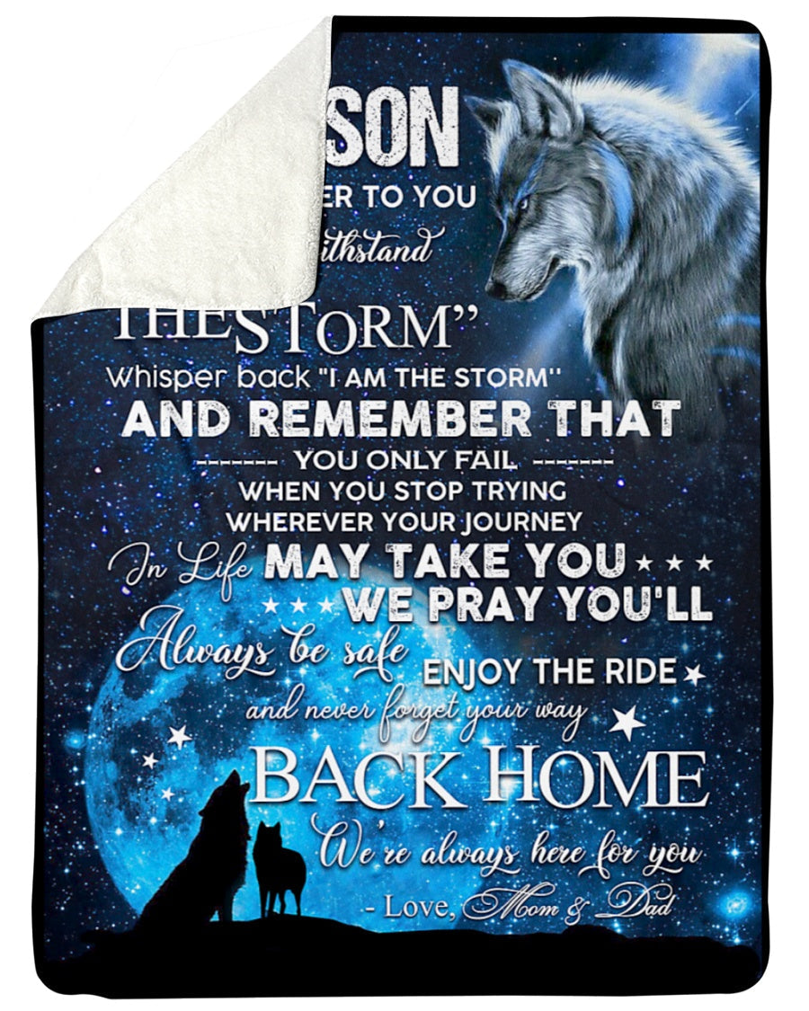 Special blanket for Son - From Dad blanket (SKUB06-95)