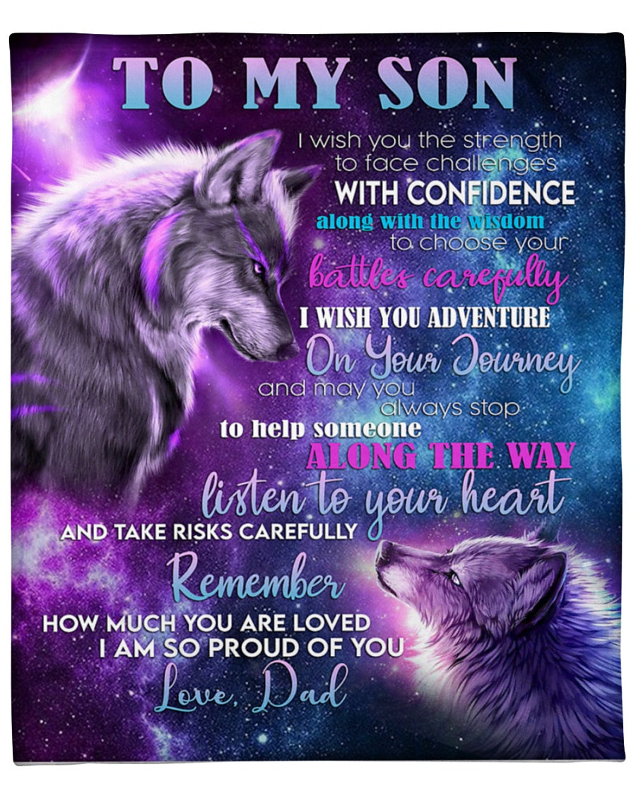 Special blanket for Son - From Dad blanket (SKUB07-19)