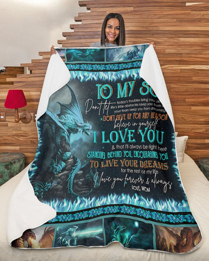 Special blanket for Son - From Mom blanket