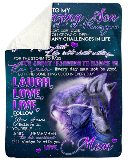 Special blanket for Son - From Mom blanket