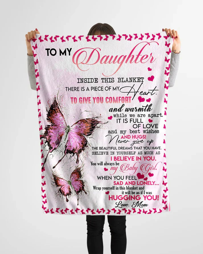 MOM TO DAUGHTER BLANKET – COMFORT & WARMTH GIFT (SKUB06-101)
