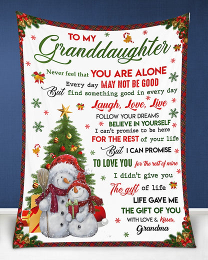 BLANKET FOR GRANDDAUGHTER – COMFORT & WARMTH GIFT Sherpa Fleece Blanket NTTD00 (SKUB-CHRISTMAS2)