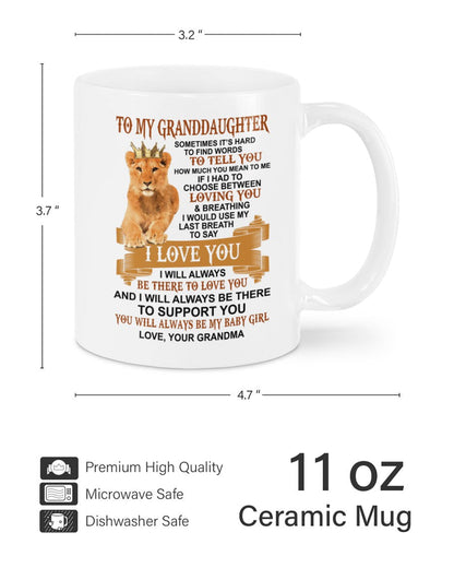 TO GRANDDAUGHTER MUG 01 - GIFT FROM GRANDMA - TIEN00