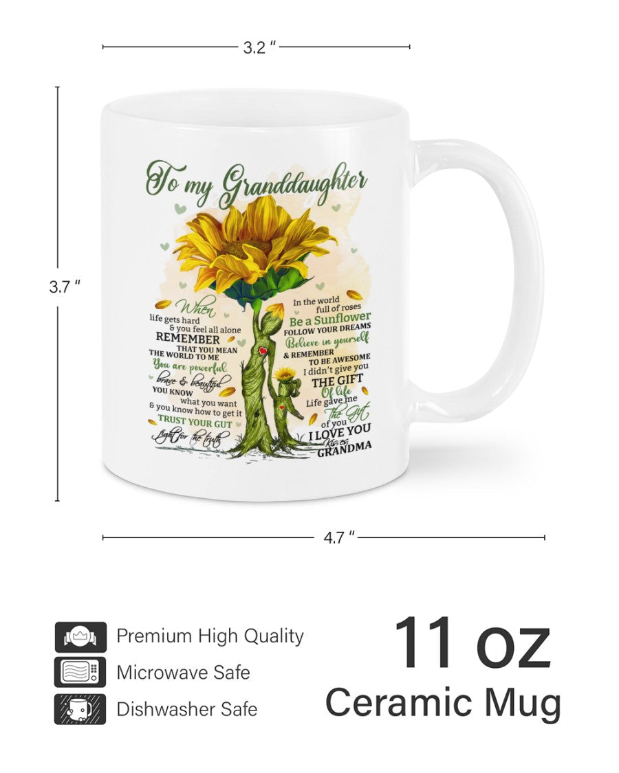 TO GRANDDAUGHTER MUG 02 - GIFT FROM GRANDMA - TIEN00