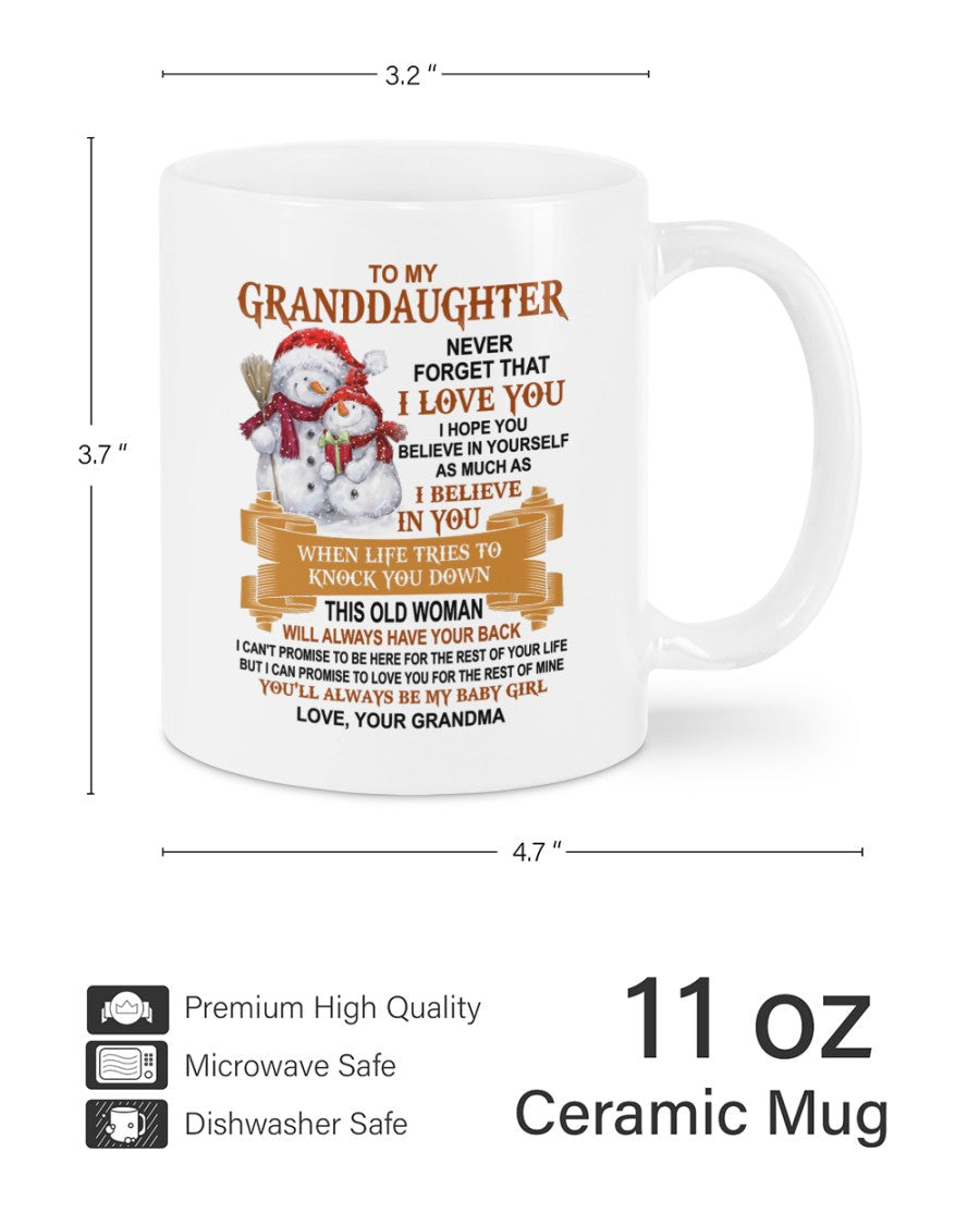 TO GRANDDAUGHTER MUG 03 - GIFT FROM GRANDMA - TIEN00