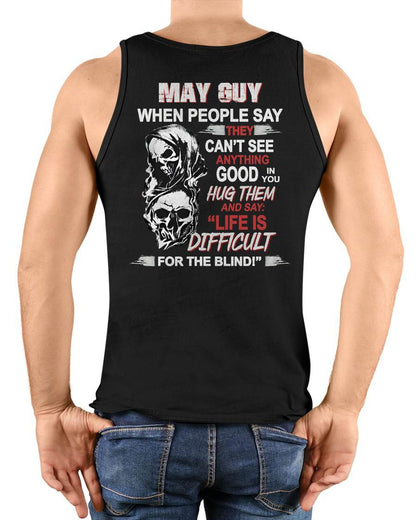 MAY - HUG THEM AND SAY... - BIRTHDAY T-SHIRT FOR MEN - KATE05 (SKU12-253-05)