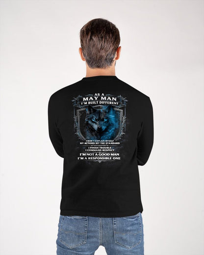 MAY - BUILT DIFFERENT - BIRTHDAY T-SHIRT FOR MEN - NIKI05 (SKU12-301-05)