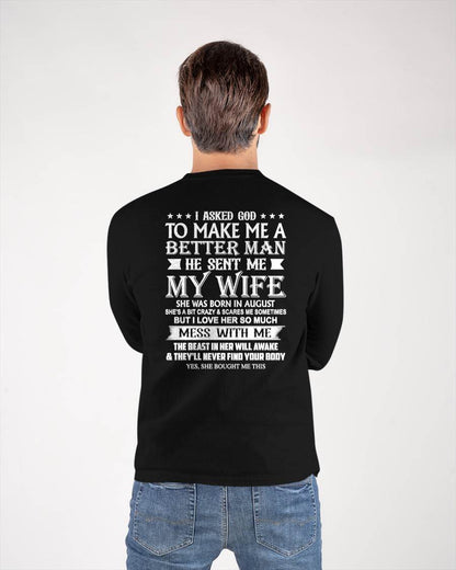 AUGUST - ASKED GOD TO BE A BETTER MAN - GIFT FROM WIFE - NIKI08 (SKU10-109-08)