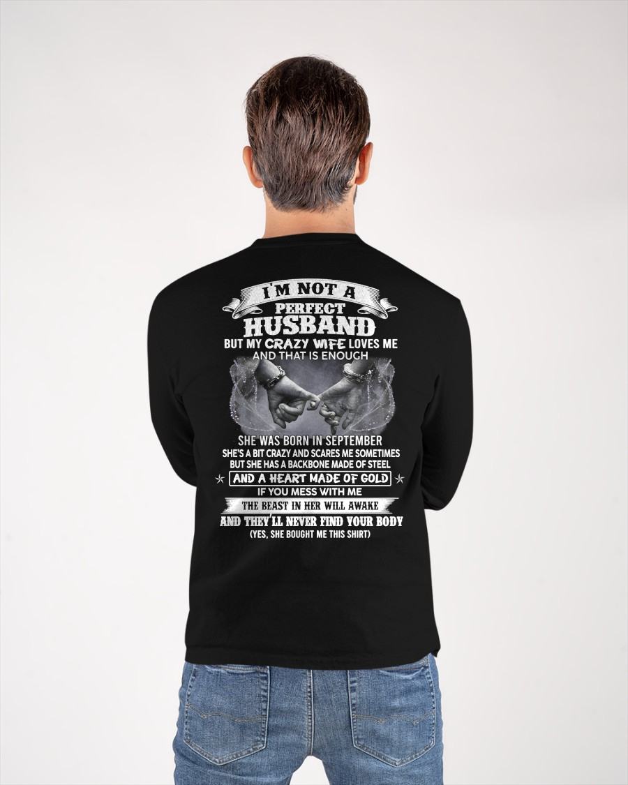 SEPTEMBER - I'M NOT A PERFECT HUSBAND BUT MY CRAZY WIFE LOVE ME - GIFT FROM WIFE - NIKI09 (SKU26T-01118-09)