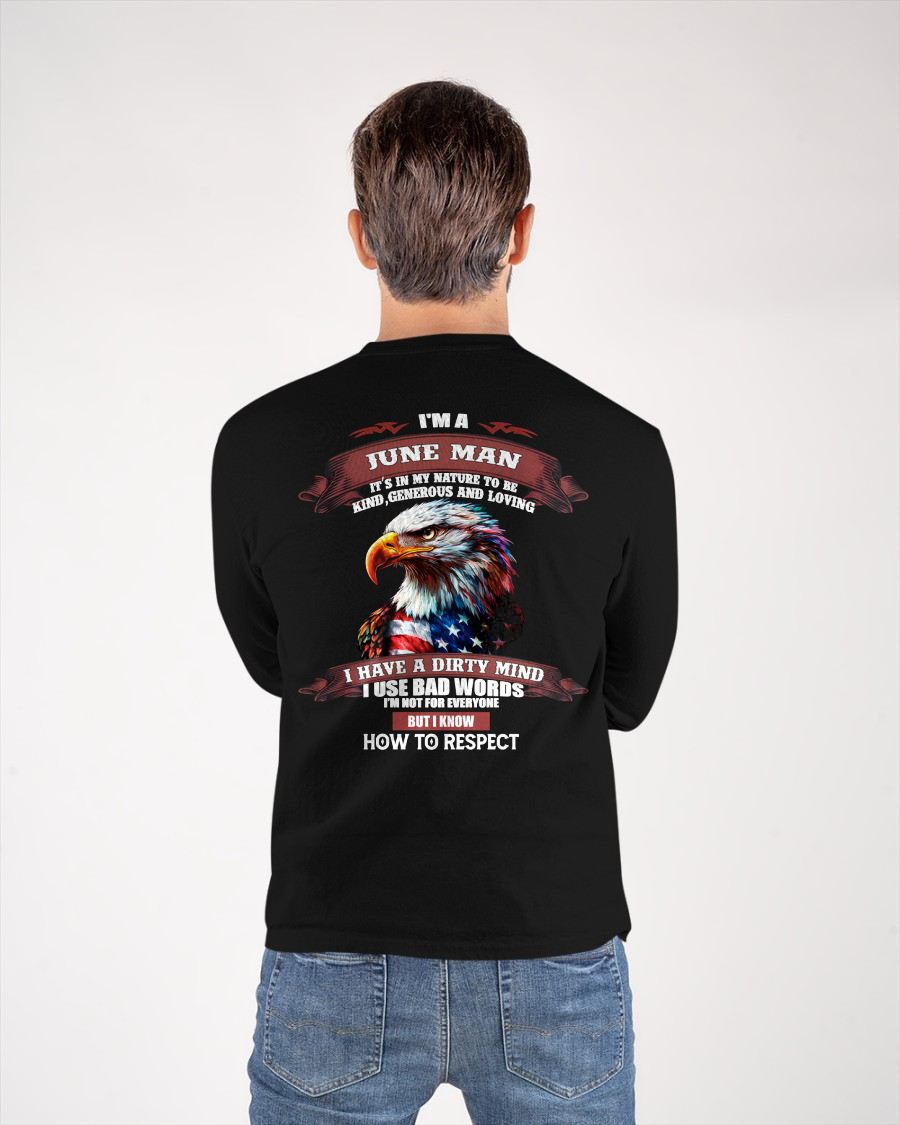 JUNE - KNOW HOW TO RESPECT - BIRTHDAY T-SHIRT FOR MEN - NIKI06 (SKU12-311-06)