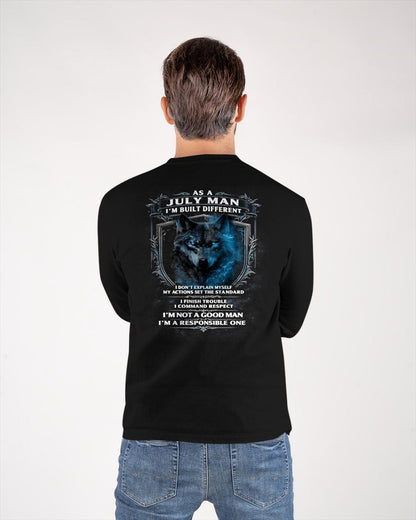 JULY - BUILT DIFFERENT - BIRTHDAY T-SHIRT FOR MEN - NIKI07 (SKU12-301-07)