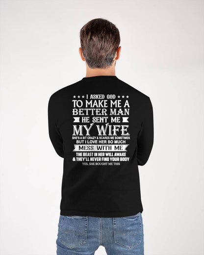 ASKED GOD TO BE A BETTER MAN - GIFT FROM WIFE - NIKI00 (SKU10-109-00)