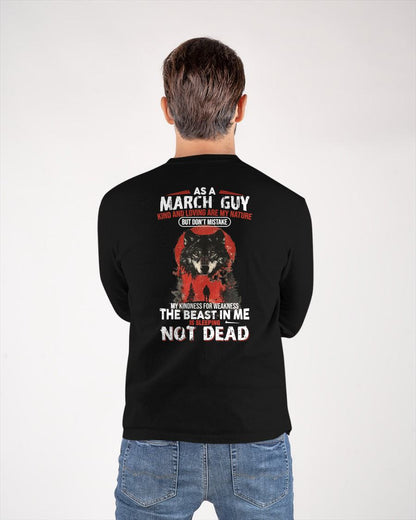 MARCH - KIND AND LOVING ARE MY NATURE - BIRTHDAY T-SHIRT FOR MEN - KATE03 (SKU26T-01-17-03)