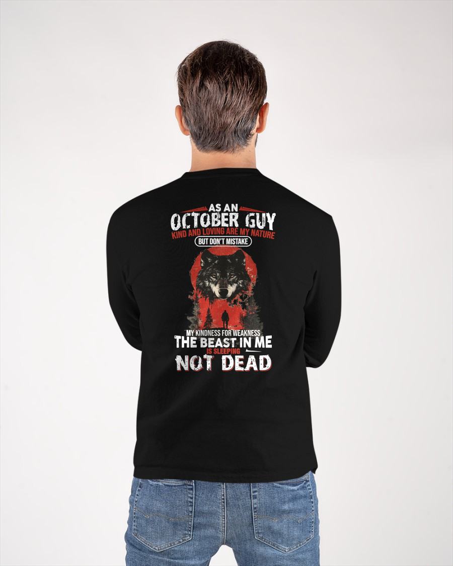 OCTOBER - KIND AND LOVING ARE MY NATURE - BIRTHDAY T-SHIRT FOR MEN - NIKI10 (SKU26T-01-17-10)